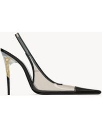 Saint Laurent - Romy Slingback Pumps - Lyst