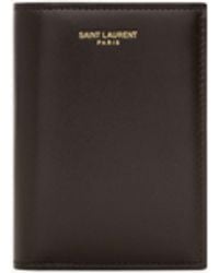 Saint Laurent - Paris Credit Card Wallet - Lyst
