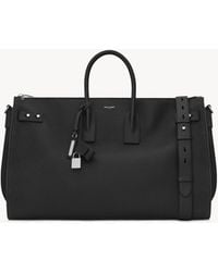 Saint Laurent - Saint Laone Sizerent シン ラージ サック・ド・ジュール・スープル（グレインレザー） - Lyst