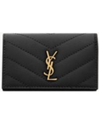 Saint Laurent - Cassandre Slim Key Case - Lyst