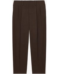 Saint Laurent - Tuck Mid Rise Chinos - Lyst