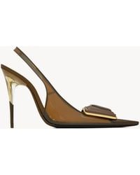 Saint Laurent - Sibyl Slingback Pumps - Lyst