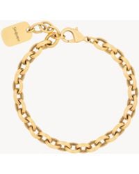 Saint Laurent - Bracciale A Catena A Punta - Lyst