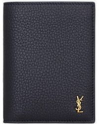 Saint Laurent - Tiny Cassandre Credit Card Wallet - Lyst
