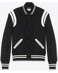 varsity jacket saint laurent