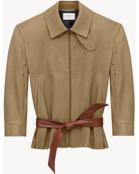 Saint Laurent - Giacca Con Cintura - Lyst