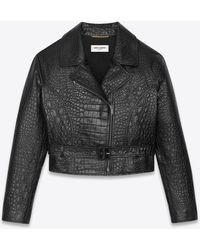 Damen Bekleidung Jacken Freizeitjacken Saint Laurent Andere materialien jacke in Schwarz 