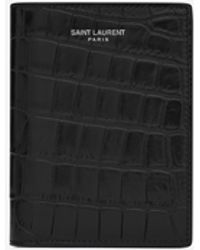 Saint Laurent - Paris Credit Card Wallet - Lyst