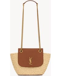 Saint Laurent オキザリス ミニ（ラフィア） ベージュ
