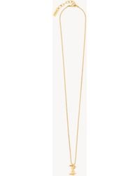 Saint Laurent - Saint Laone Sizerent Cassandre Necklace - Lyst