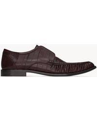 Saint Laurent - Augustin Slip-On Derbies - Lyst