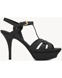 Saint Laurent - 105Mm Tribute Sandals - Lyst