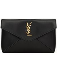 Saint Laurent - Cassandre Small Leather Pouch - Lyst