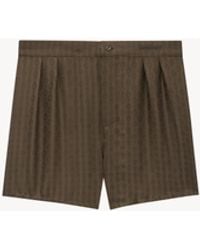 Saint Laurent - Pajama Shorts - Lyst