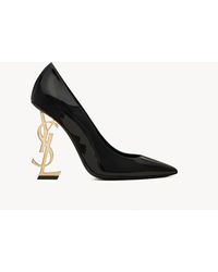 Saint Laurent - Opyum Point-toe Patent Leather Pumps - Lyst