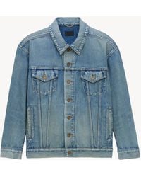 Saint Laurent - Oversized Jean Jacket - Lyst