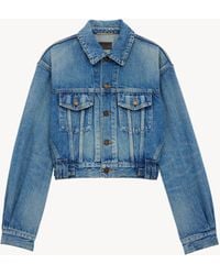 Saint Laurent - 80年代ジャケット（ヴィンテージブルーデニム） ブルー - Lyst