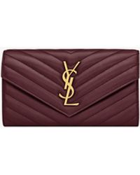 Saint Laurent - Cassandre Large Flap Wallet - Lyst