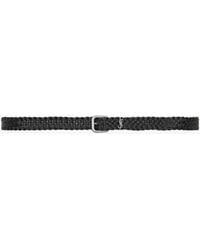 Saint Laurent - Cassandre Rectangular Buckle Belt - Lyst