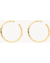 Saint Laurent - Cassandre Mulberry Hoop Earrings - Lyst
