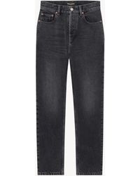 Saint Laurent - Saint Laone Sizerent 90's クロップド ジーンズ（アッシュブラックデニム） - Lyst