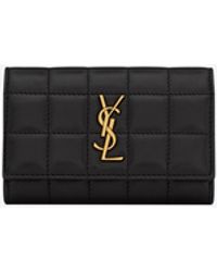 Saint Laurent - Cassandre Matelassé Carré Compact Card Case - Lyst