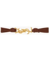 Saint Laurent - Cassandre Multi-Strand Bracelet - Lyst