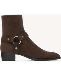 Saint Laurent - Saint Laone Sizerent ウィアット ハーネスブーツ（スエード） - Lyst