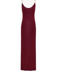 Saint Laurent - Cassandre-Chain Backless Dress - Lyst