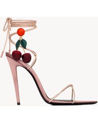Saint Laurent - Mon Chéri Sandals - Lyst