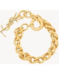 Saint Laurent - Saint Laone Sizerent Rope-Chain Bracelet - Lyst