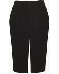 Saint Laurent - Split Pencil Skirt - Lyst