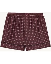 Saint Laurent - Pajama Shorts - Lyst