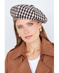 Yumi' - Leopard Print Baker Boy Hat - Lyst