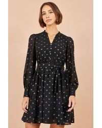 Yumi' - Heart Print Mini Dress - Lyst