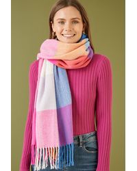 Yumi' - Multicolour Herringbone Oversize Scarf - Lyst