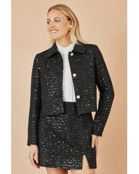 Yumi' - Boucle Sequin Mini Skirt - Lyst