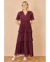 Yumi' - Mesh Tiered Maxi Dress - Lyst