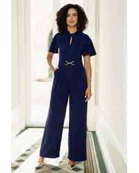 Yumi' - Buckle Jumpsuit With Twist Knot Detail - Lyst