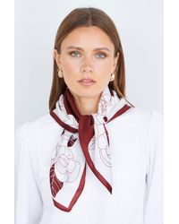 Yumi' - Viscose Floral Scarf - Lyst