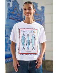 Yumi' - Cotton Summer Motif T-Shirt - Lyst