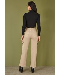 Yumi' - Ribbed Knit Roll Neck Jumper - Lyst