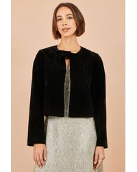 Yumi' - Velvet Bow Jacket - Lyst