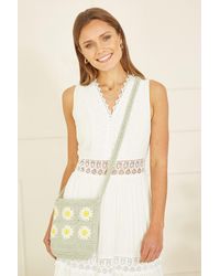 Yumi' - Handmade Crochet Patchwork Bag - Lyst