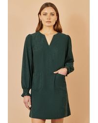 Yumi' - Cord Tunic With Ruched Sleeve - Lyst