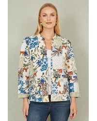 Yumi' - Patchwork Print Reversible Cotton Quilted Jacket - Lyst