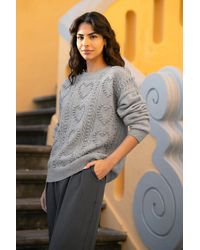 Yumi' - Heart Knit Relaxed Jumper - Lyst