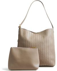 Yumi' - Woven Shoulder Bag With Detachable Inside Purse - Lyst