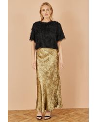 Yumi' - Satin Midi Skirt - Lyst