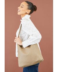 Yumi' - Woven Shoulder Bag With Detachable Inside Purse - Lyst